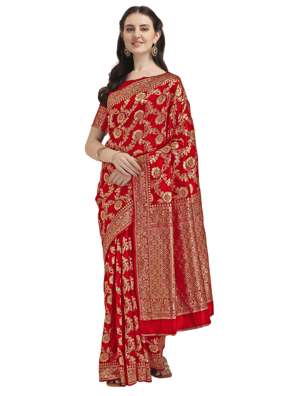 SOMVATI Majestic Banarasi Kanjivaram Jacquard Saree: Self-Designed Weave That Embodies Traditional Luxury